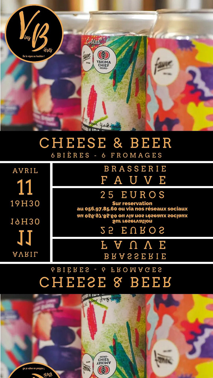 Cheese & Berre avec la brasserie Fauve le 11 avril 2024
